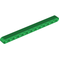 Lego rameno 1x13, zelená (6036632)